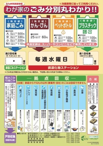 わが家のごみ分別丸わかりチラシ