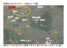 10キロメートルコース変更案内