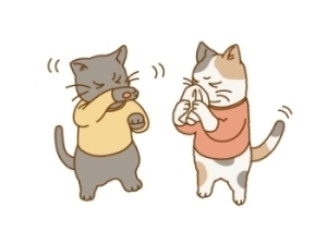 咳エチケットのイラスト