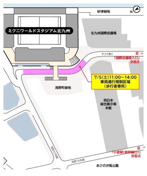 交通規制の図面