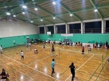 バドミントン大会の様子