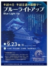 ブルーライトアップチラシ