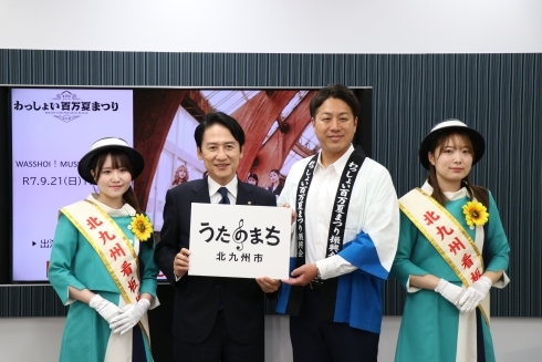 市長定例記者会見　の様子