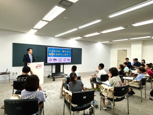 こども記者　の様子
