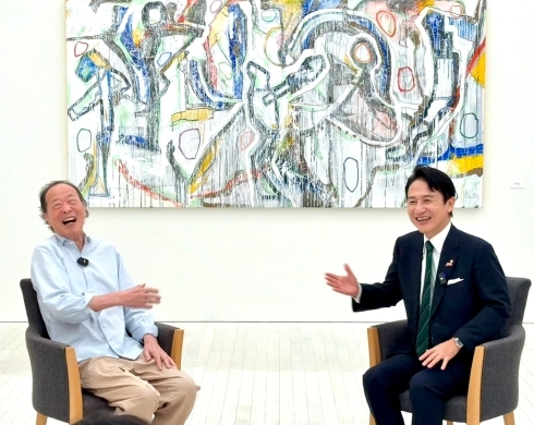 黒田征太郎展「絵でできること」開会式及び内覧会 の様子
