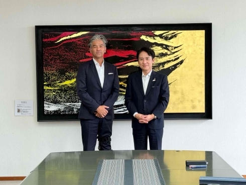 OpenAI Japan 佐々木執行役と市長面会の様子