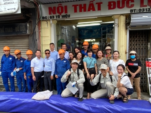 浸水対応訓練の写真