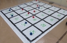 五目お手玉のコートの写真