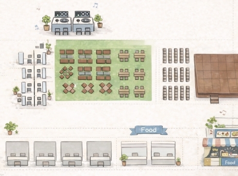 会場のイメージ図