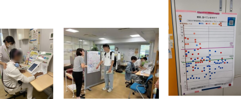 九工大ベジチェック測定の様子