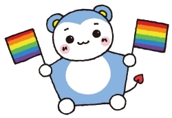 モモマルくんレインボーフラッグ