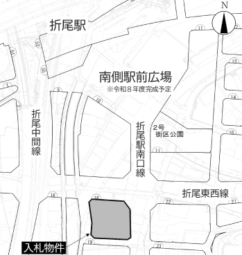 入札物件の位置