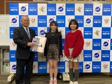 南種子町長表敬の様子