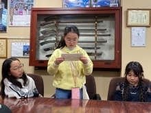 隊員代表あいさつの様子