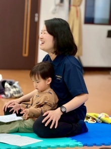 参加した親子の写真