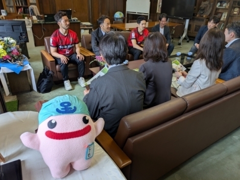 表敬訪問の様子
