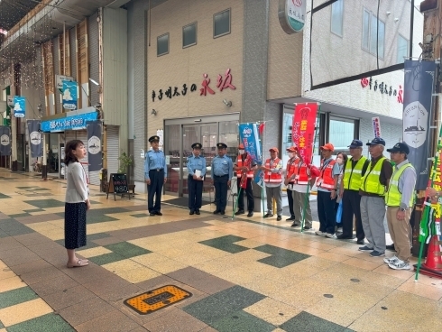 「ニセ電話詐欺被害防止キャンペーン」の様子