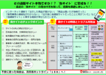 その通販サイト本物ですか!?“偽サイト”に警戒を!!(PDF形式:389KB)