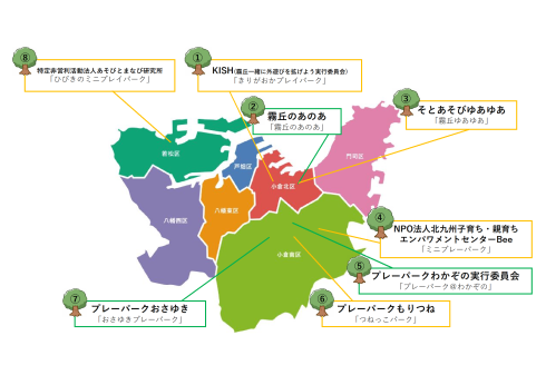 市内プレーパーク地図