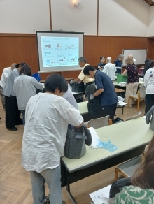 8月の講座の様子 山田緑地