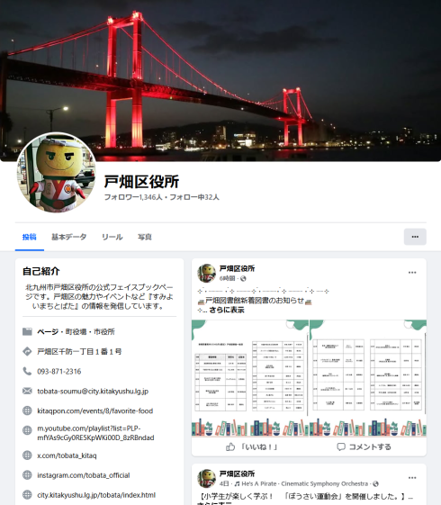 フェイスブックトップ画面