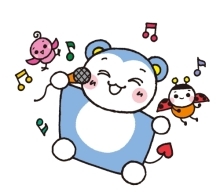 歌うモモマルくん