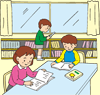 本を読む子どもイラスト