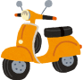 原動機付自転車イラスト
