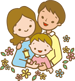 親子イラスト