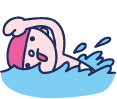 水泳男子イラスト