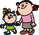 親子イラスト