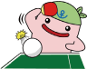 じーも卓球イラスト
