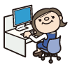 パソコン操作イラスト