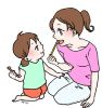 親子イラスト
