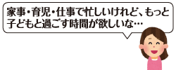 家事・育児・仕事で忙しいけれど、もっと子どもと過ごす時間が欲しいな…