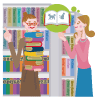 図書館イラスト