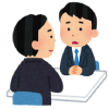 相談する男性イラスト