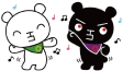踊るていたんとブラックていたんイラスト