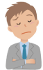 悩む男性イラスト