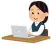 女性事務員イラスト