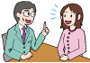 行政相談委員が相談を受けているイラスト