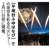 写真【平尾台ふゆはなび】冬の夜空を彩る花火ショー。2月11日（祝）に開催。