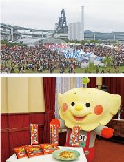 「全国餃子祭り in 北九州」「八幡ぎょうざPR隊」写真