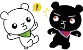 てんたん＆ブラックていたんイラスト