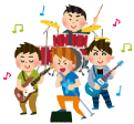 皿倉山ミュージックフェスタの出演バンドを募集イラスト