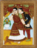 「ラージャーと踊り子」19世紀末-20世紀初頭 作者不詳（インド）写真