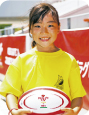 帆柱ヤングラガーズ　大坂間梨蘭さん（小学2年生）写真