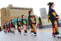 小倉十日ゑびす祭「宝恵（ほえ）かご道中写真