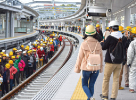 平成28年12月に開催された「折尾駅鹿児島本線高架ウオーク」写真