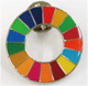 SDGsのカラーホイールバッジ写真